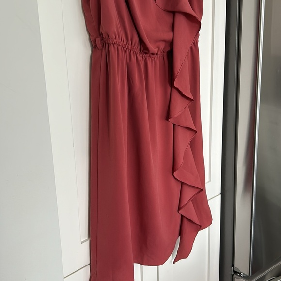 Zara Rose Pink Ruffle Front Sleeveless Dress Size S - Picture 4 of 13